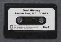 Oral History Interview with Dr. Andrew Best March 3, 1999